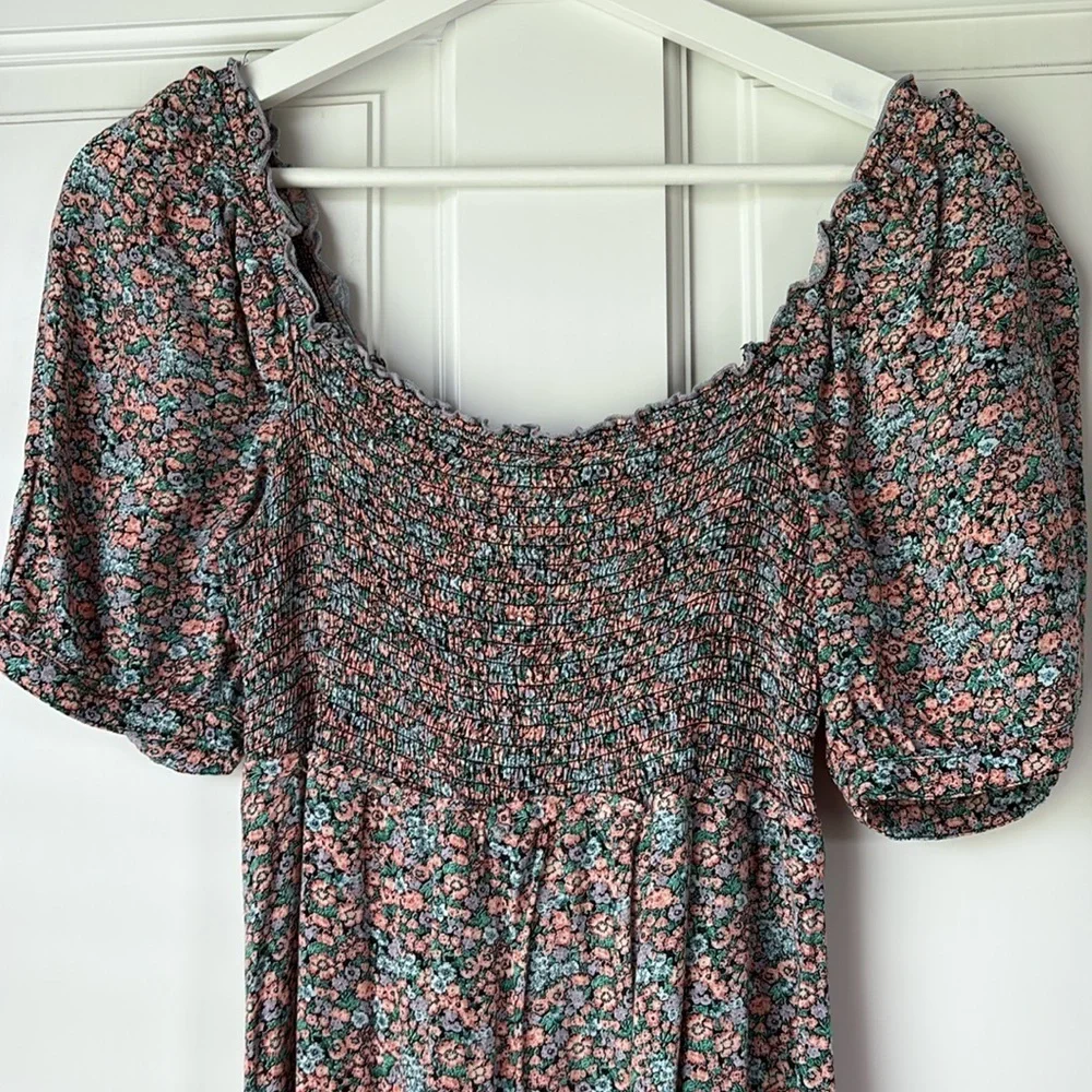 Wild Fable Target Multicolor Floral Summer Dress medium